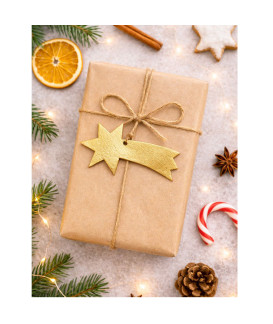 Zlatá vánoční ozdoba kometa 619-1214-01