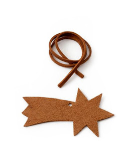 Hnědá vánoční ozdoba kometa 619-1214-41