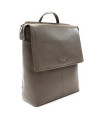 Šedohnědý městský kožený batoh 311-1660-26