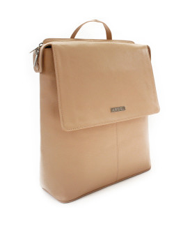 Béžový městský kožený batoh 311-1660-82