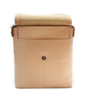 Béžový městský kožený batoh 311-1660-82