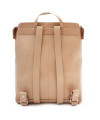Béžový městský kožený batoh 311-1660-82