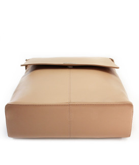 Béžový městský kožený batoh 311-1660-82