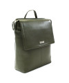 Tmavě zelený městský kožený batoh 311-1660-57