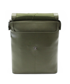 Tmavě zelený městský kožený batoh 311-1660-57