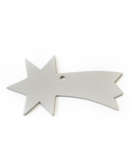 Světle šedá sada kožených vánočních ozdob 412-1310-20