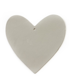 Světle šedá sada kožených vánočních ozdob 412-1310-20