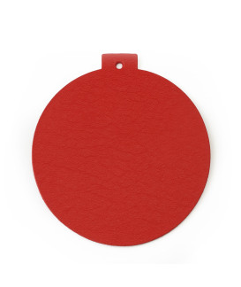 Červená sada kožených vánočních ozdob 412-1310-31