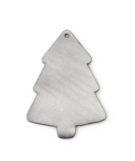 Tmavě stříbrná sada kožených vánočních ozdob 412-1310-29