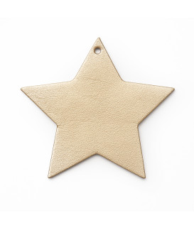 Zlatá sada kožených vánočních ozdob 412-1310-01