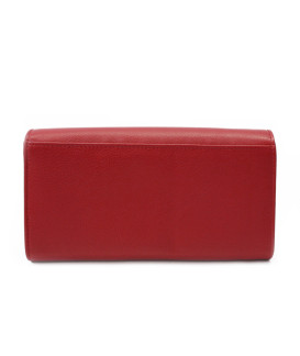 Červená kožená číšnická peněženka s kapsami na kreditní karty 515-2401C-31