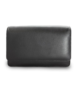 Černá pánská kožená dokladová etue 611-2410-60