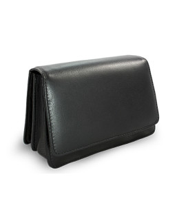 Černá pánská kožená dokladová etue 611-2410-60
