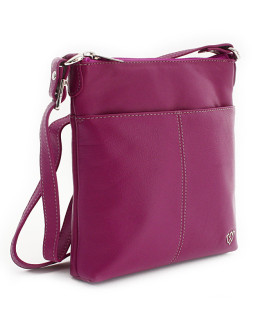 Fuxiová kožená zipová kabelka 212-3013-36