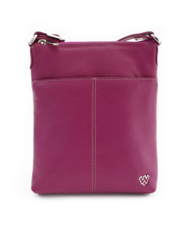 Fuxiová kožená zipová kabelka 212-3013-36