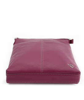 Fuxiová kožená zipová kabelka 212-3013-36