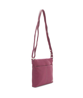 Fuxiová kožená zipová kabelka 212-3013-36