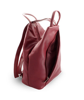 Dámský kožený batůžek burgundy 311-1184-34