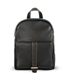 Černý kožený batoh 311-1717-60/40