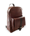 Hnědý kožený batoh 311-1717-40/60
