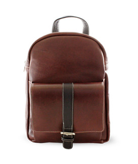 Hnědý kožený batoh 311-1717-40/60