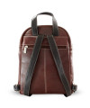 Hnědý kožený batoh 311-1717-40/60