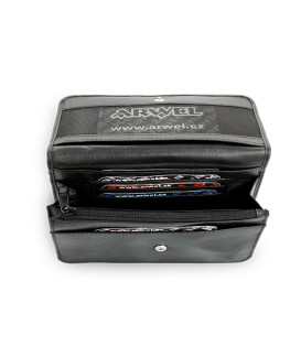 Černá kožená etue 611-0016-60