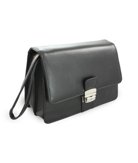 Černá pánská kožená dokladová etue 611-2411-60