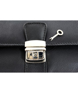 Černá pánská kožená dokladová etue 611-2411-60