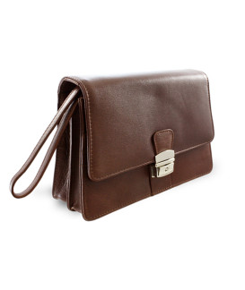 Hnědá pánská kožená dokladová etue 611-2411-40