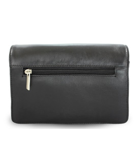 Černá pánská kožená dokladová etue 611-2412-60