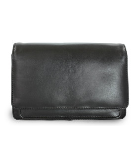 Černá pánská kožená dokladová etue 611-2412-60