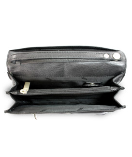 Černá pánská kožená dokladová etue 611-2412-60