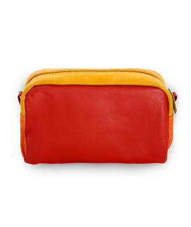 Vícebarevná dámská kožená etue 611-0395-M31