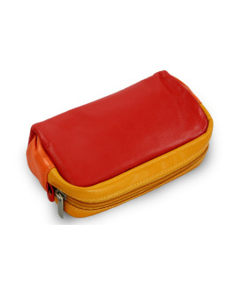 Vícebarevná dámská kožená etue 611-0395-M31