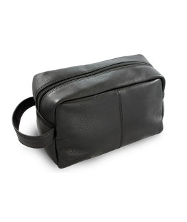 Černá kožená kosmetická etue 611-2059-60