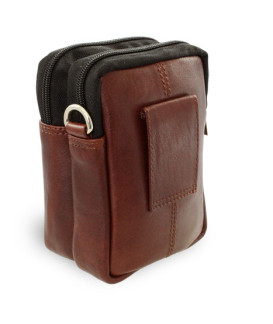 Hnědá kožená dokladová etue 611-6207-40/60