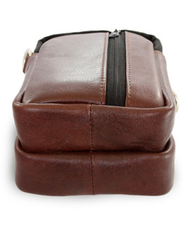 Hnědá kožená dokladová etue 611-6207-40/60