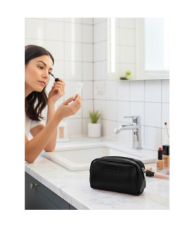 Černá dámská kožená etue 611-0395-60